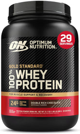 Optimum Nutrition Gold Standard 100% Whey Protein Powder, Double Rich Chocolate, 2 Pound