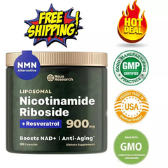 Longevity Pro NAD+ Booster 900 mg – Nicotinamide Riboside + Resveratrol