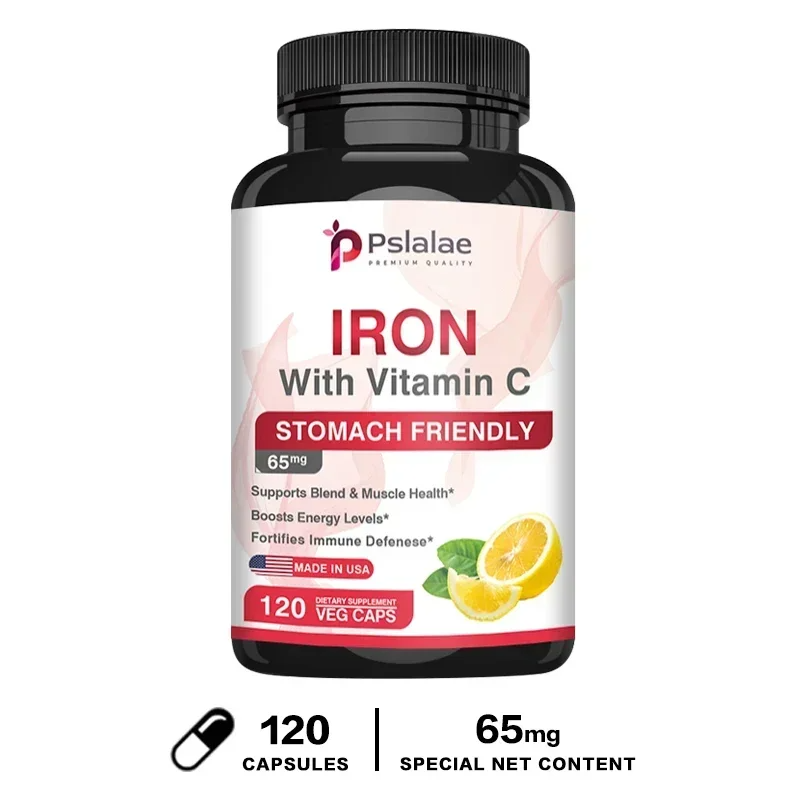 4-in-1 Calcium Supplement for Women & Men – Bone & Heart Health Support with Vitamin D3, K2 & Iron, Boosts Immunity & Energy