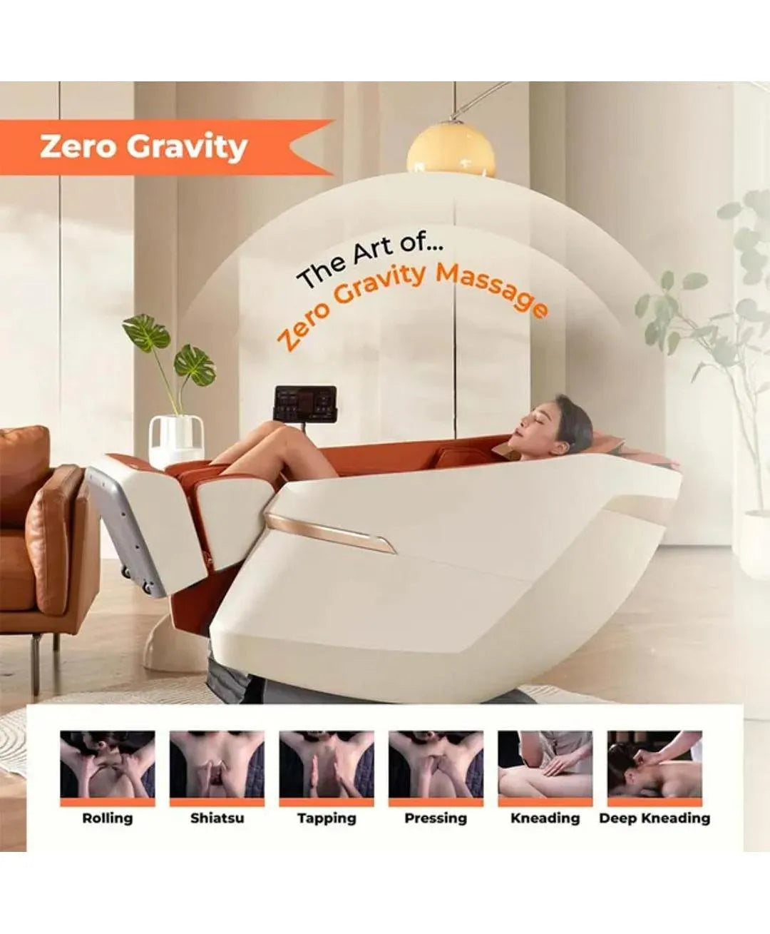ROTAI A36 MAX – 3D Magnetic Stone Zero-Gravity Massage Chair