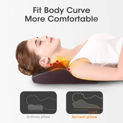 Boriwat™ Deep-Relief Neck & Back Massager — Shiatsu Kneading Massage with Soothing Heat for Instant Comfort & Daily Stress Relief