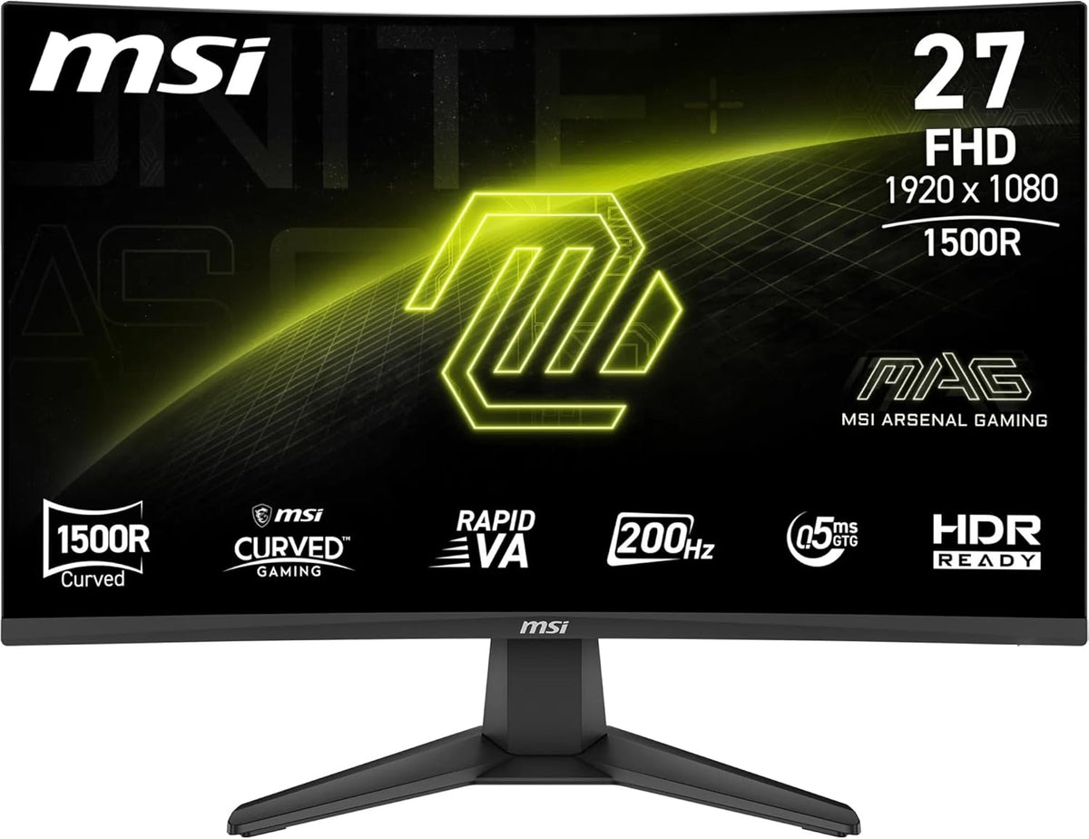 MSI MAG 276CF E20 – 27" Curved Gaming Monitor, 200Hz, 0.5ms, HDR Ready