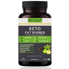 Outsup Keto Fat Burner 60 Caps 1000MG, Weight Loss Supplement for Women & Men With Garcinia Cambogia