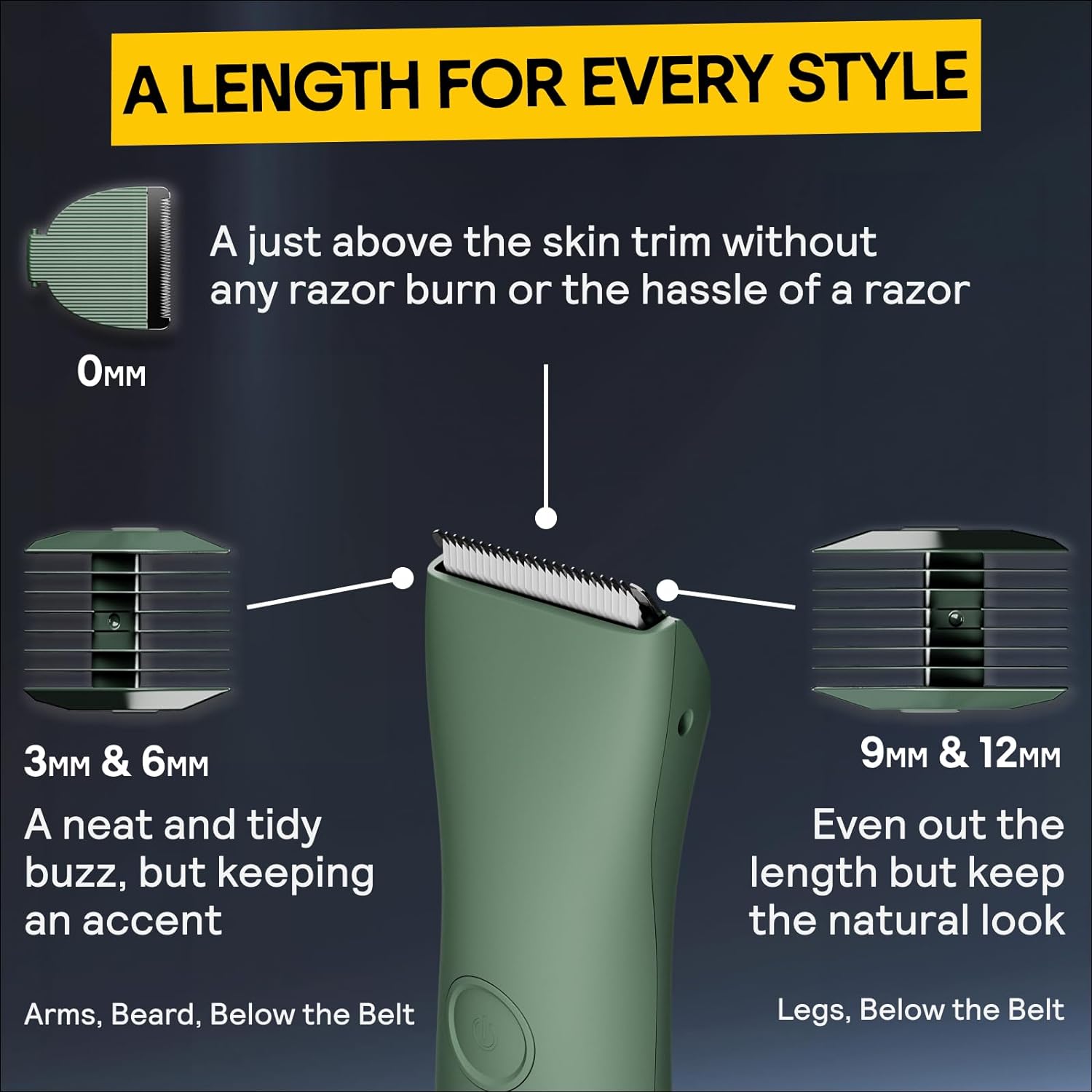 Waterproof Groin & Body Trimmer