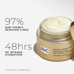 RoC Retinol Correxion Max Daily Hydration Anti-Aging Face Moisturizer +Hyaluronic Acid, 1.7oz