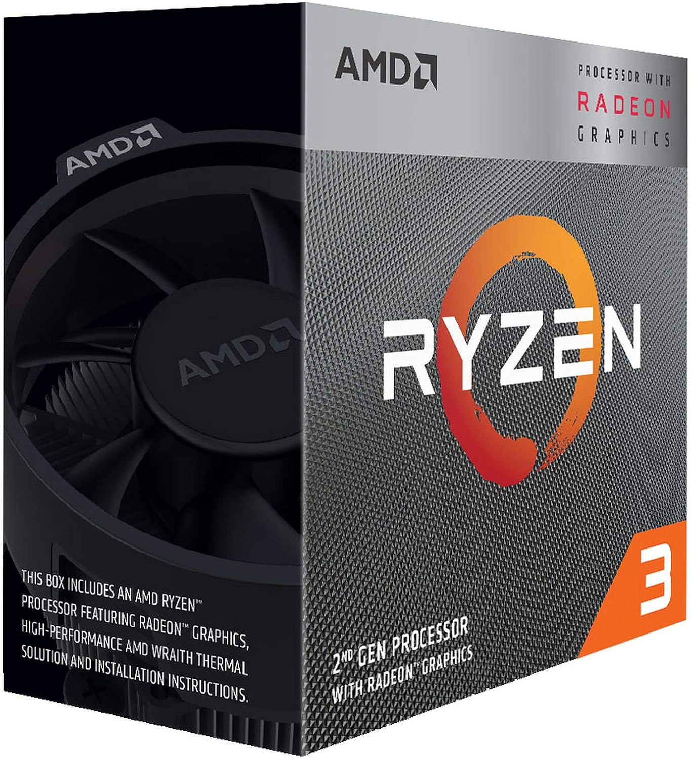 AMD Ryzen 3 3200G with Vega 8 Graphics – 4-Core CPU + Wraith Cooler