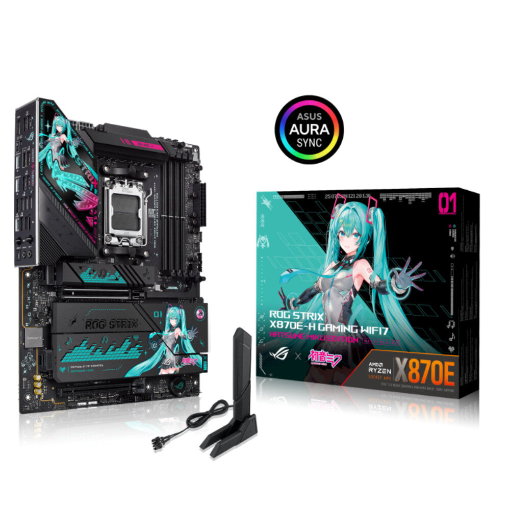 Hatsune Miku Gaming Bundle (Ryzen 7 9800X3D, 32 GB DDR5 RAM, RTX 5080 16GB GPU) - Powered by ASUS