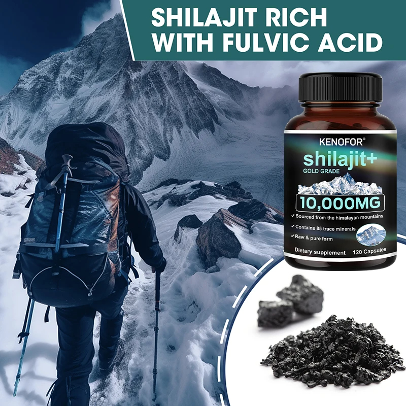 Himalaya Shilajit Capsules – Fulvic Acid & 85+ Minerals, Gluten-Free