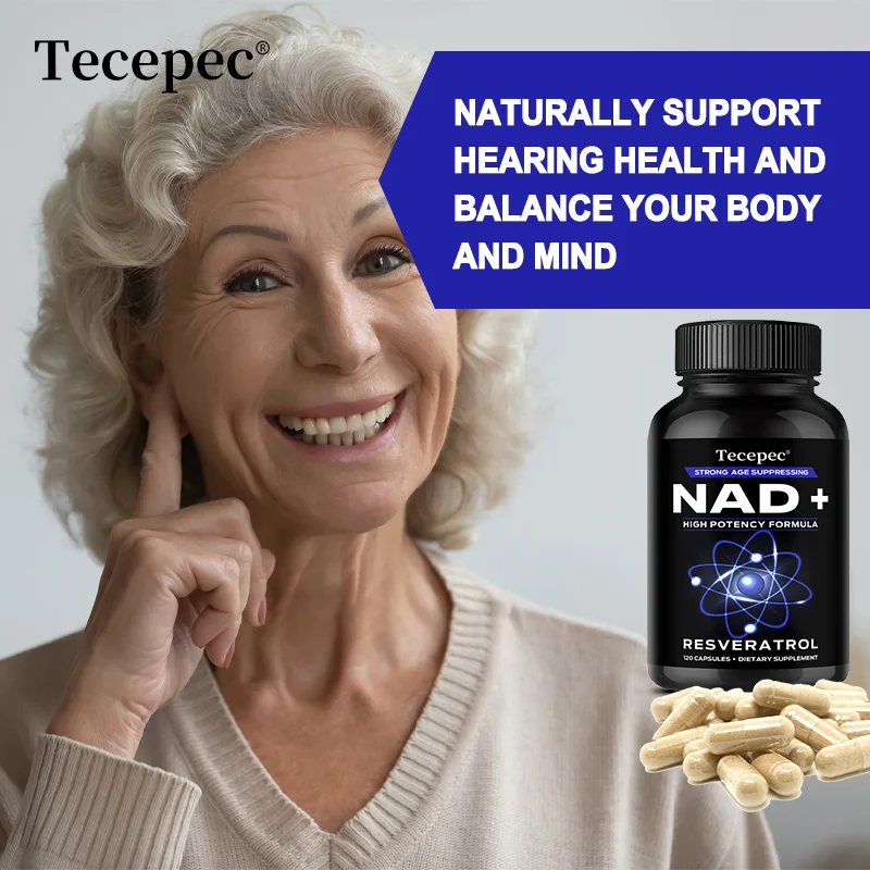 NAD+ Supplement with Quercetin & Resveratrol – Boost Cellular Energy, Muscle Recovery, Brain & Heart Health | Anti-Aging Antioxidant Support
