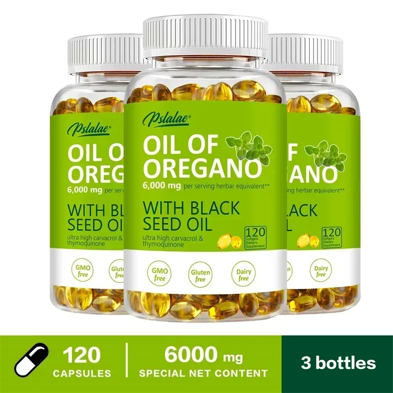 Oregano Oil Capsules – Natural Immune Support & Gut Health Booster | Antioxidant-Rich Herbal Supplement for Digestion, Inflammation & Overall Wellness
