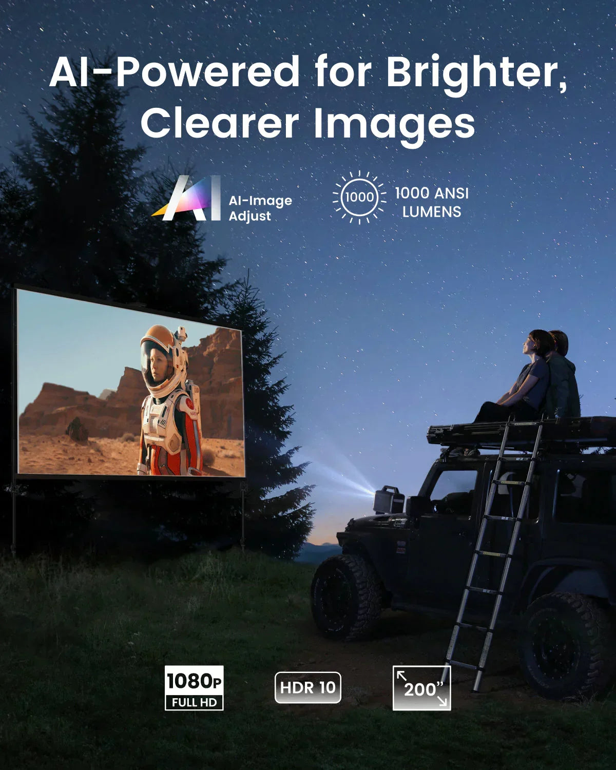 Mars 3 | Outdoor Projector with Long Playtime