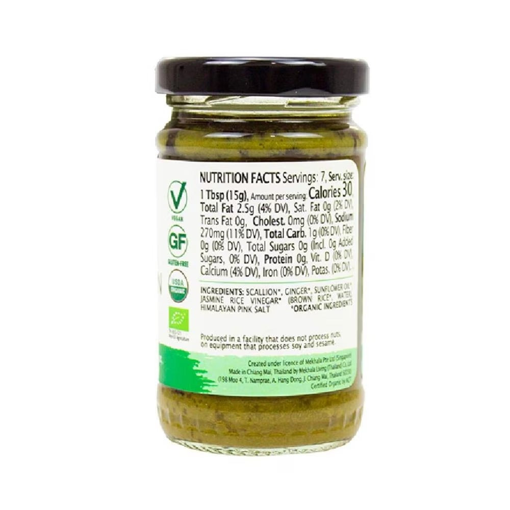 FOOD CULTURE MEKHALA 100% Natural Vegan Gluten Free Organic Ginger Scallion Paste 100g