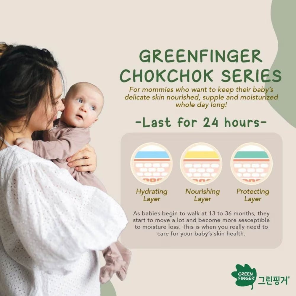 GREENFINGER Chokchok Natural Plant-Derived Soothing Moisturizing Baby Shampoo (Suitable For Newborn Baby) 320ml