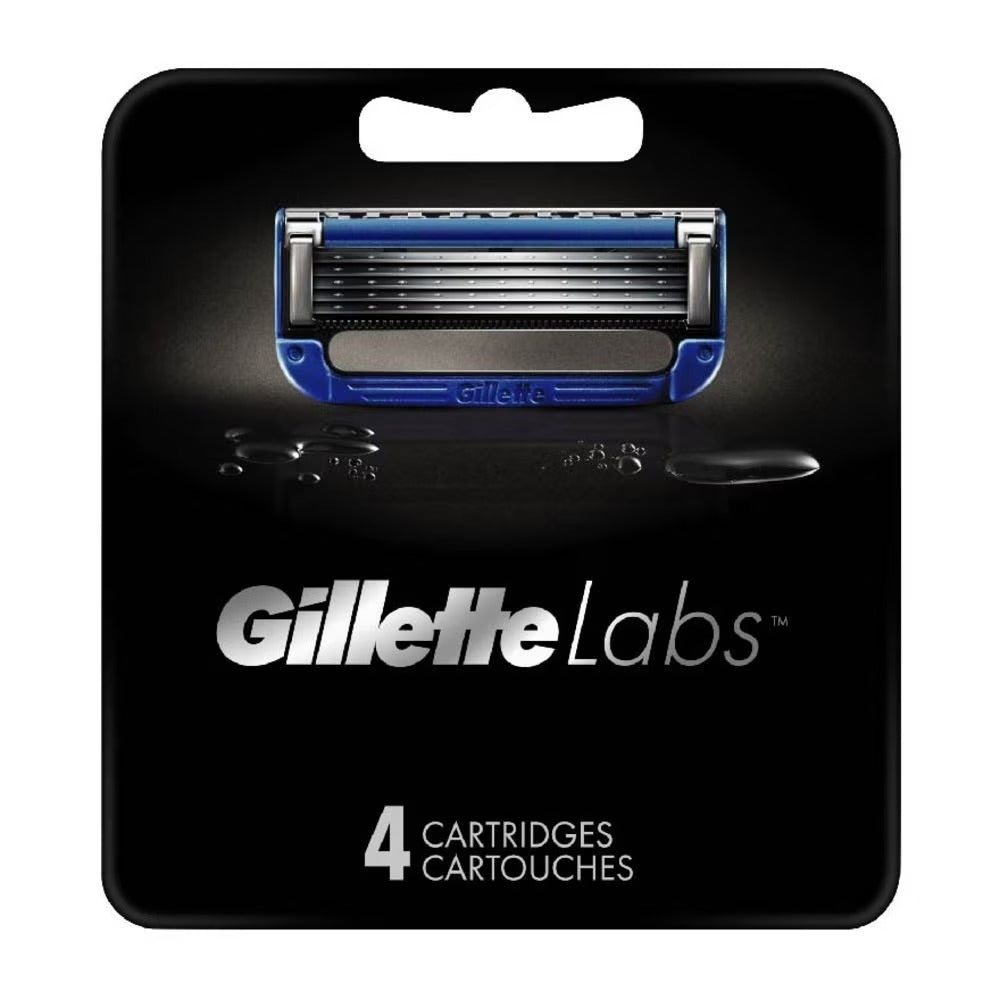 GILLETTE Labs Waterproof Heated Razor Blade Cartridge Refill 4s (Expiry: Nov`2025)