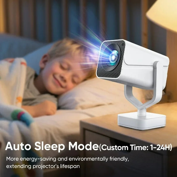 GCZ Mini Projector with WiFi and Bluetooth, HD 1080P Video Smart Projector with Android System