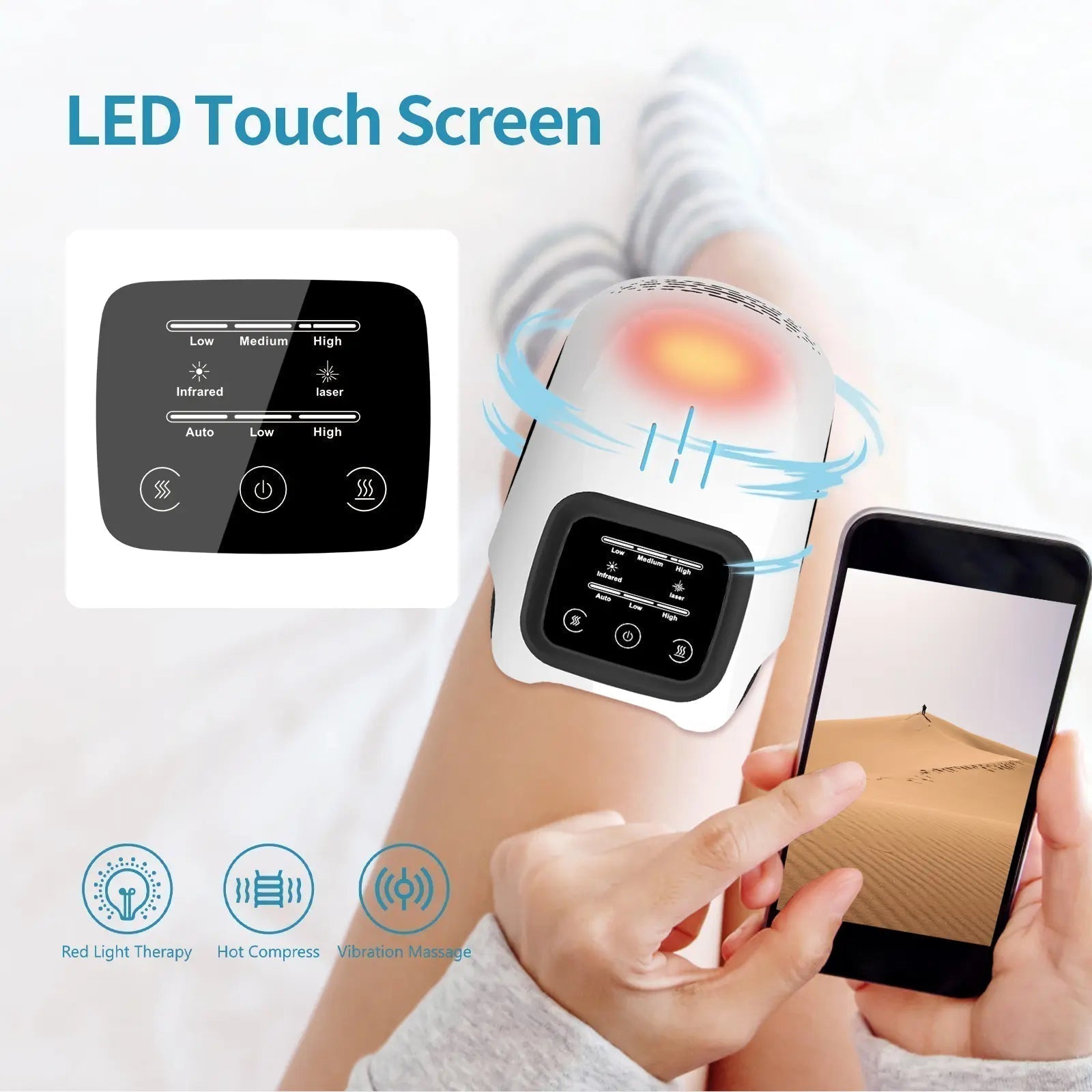 Intelligent Knee Massager Electric Knee Physiotherapy.