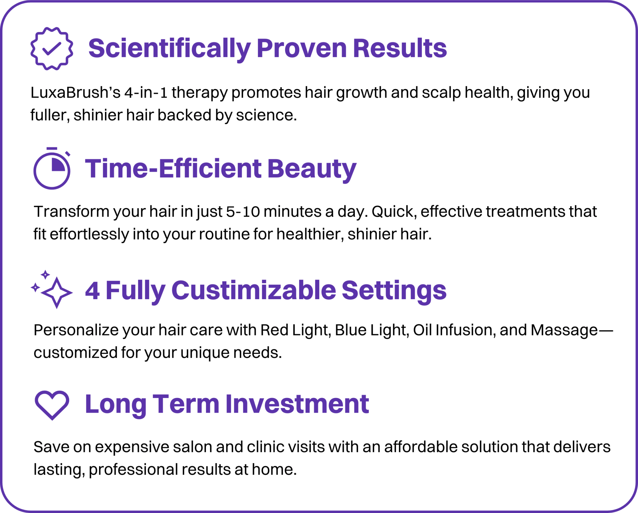 LuxaBrush - 4 in 1 Brush.