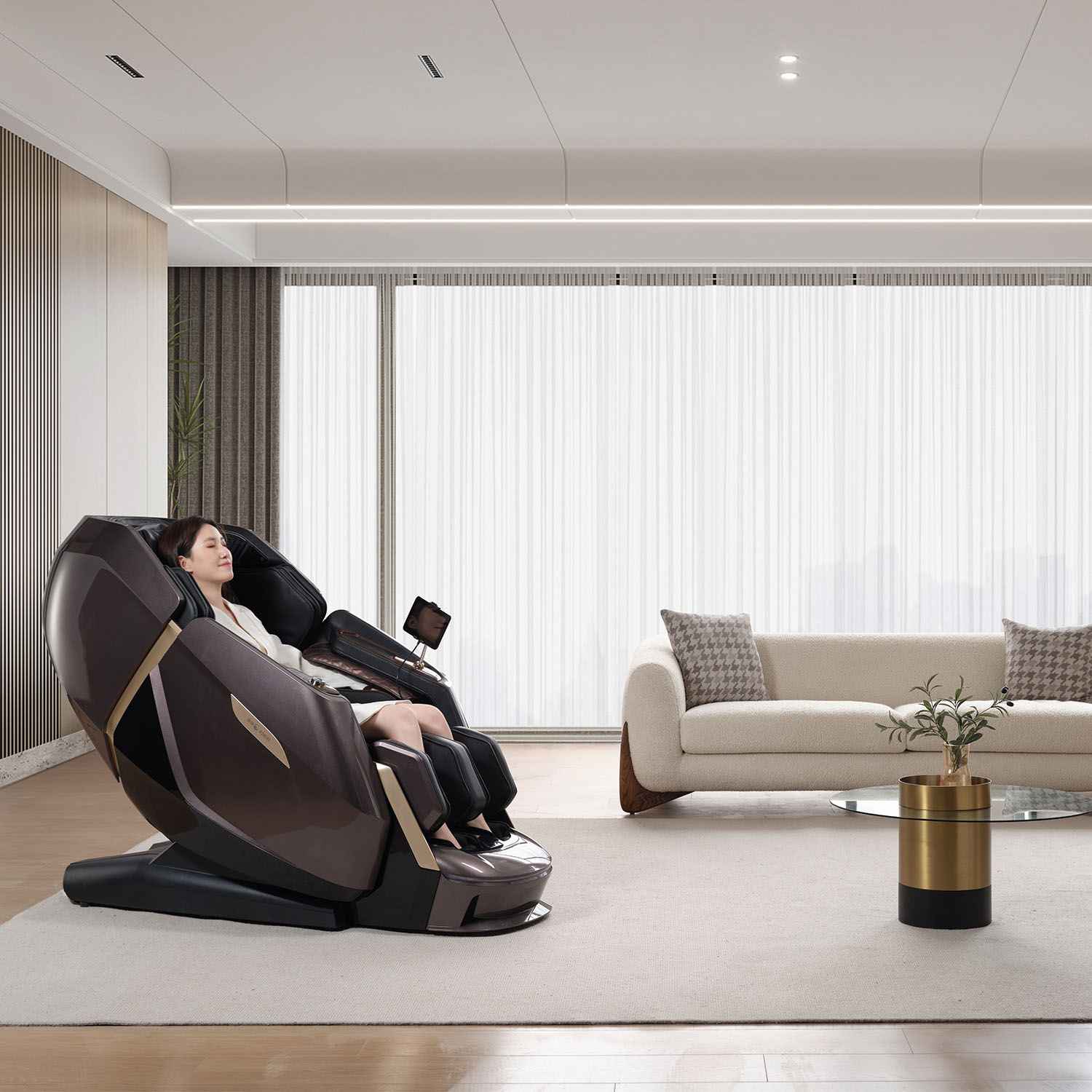 Nourest Stellar™ 4D Dual-Roller Luxury AI Massage Chair